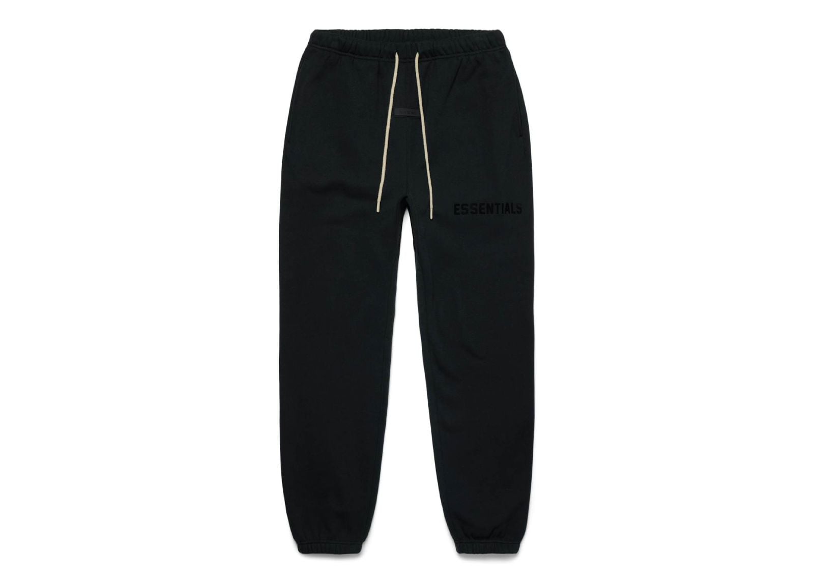 Fear of God Essentials Cream Drawstring Sweatpant Jet Black