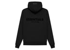 Fear of God Essentials Pullover Chest Logo Hoodie Stretch Limo Black