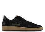 Golden Goose Ball-Star Black Leather Distressed (W)