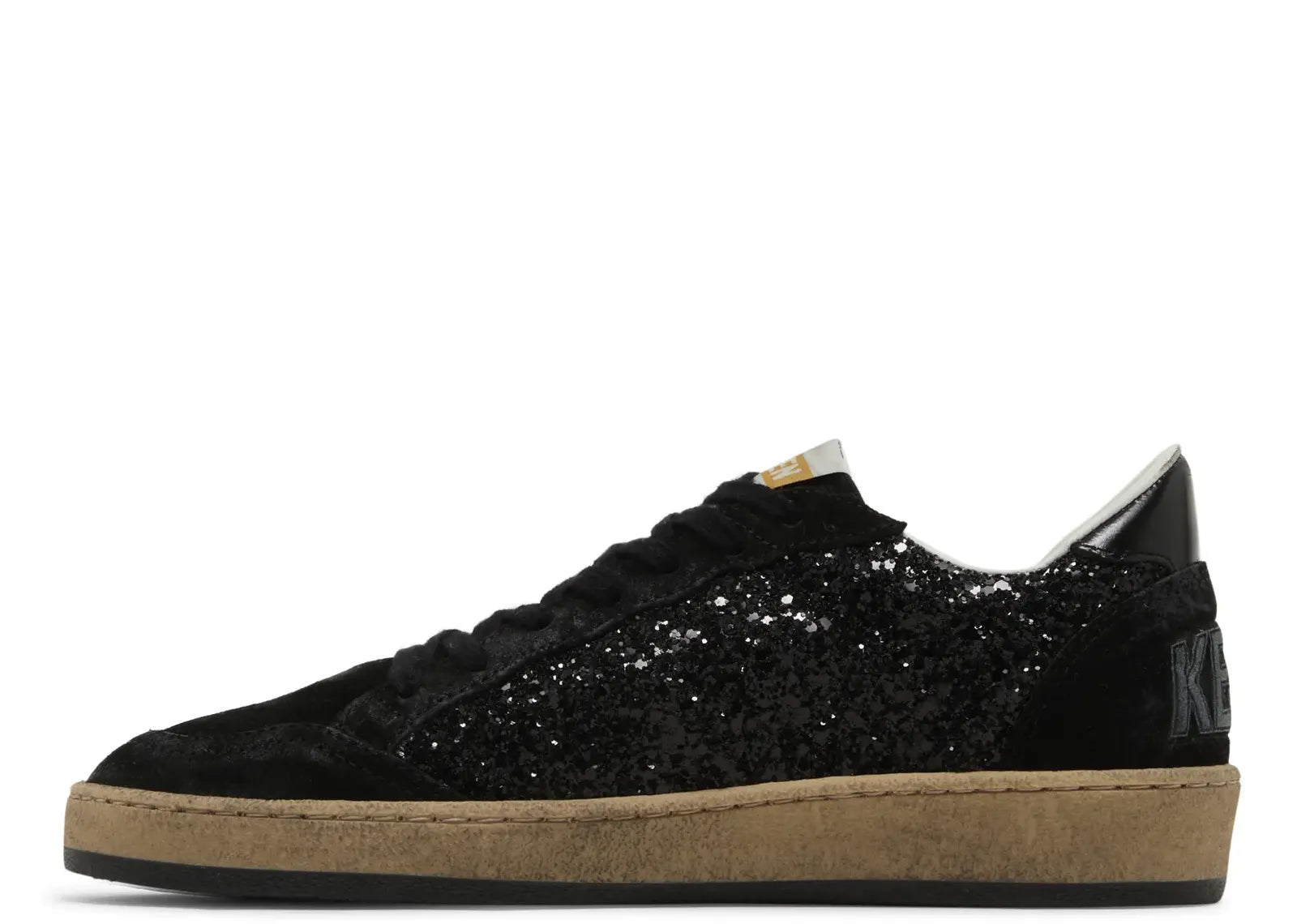 Golden Goose Ball-Star Black Leather Distressed (W)