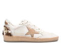 Golden Goose Ball-Star Dirty White Leather Coffee Suede Star Animal Heel Platform (W)