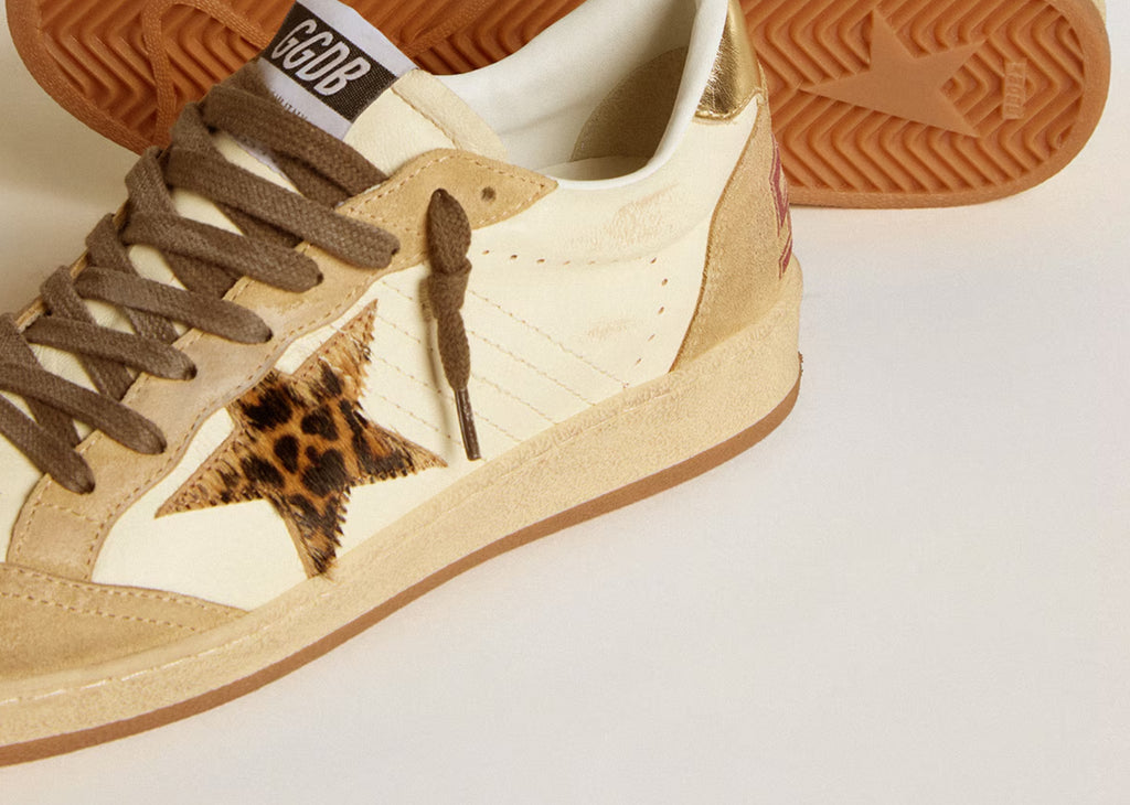 Golden Goose Ball-Star White Nappa Sand Suede (W)