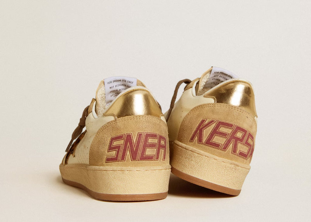 Golden Goose Ball-Star White Nappa Sand Suede (W)