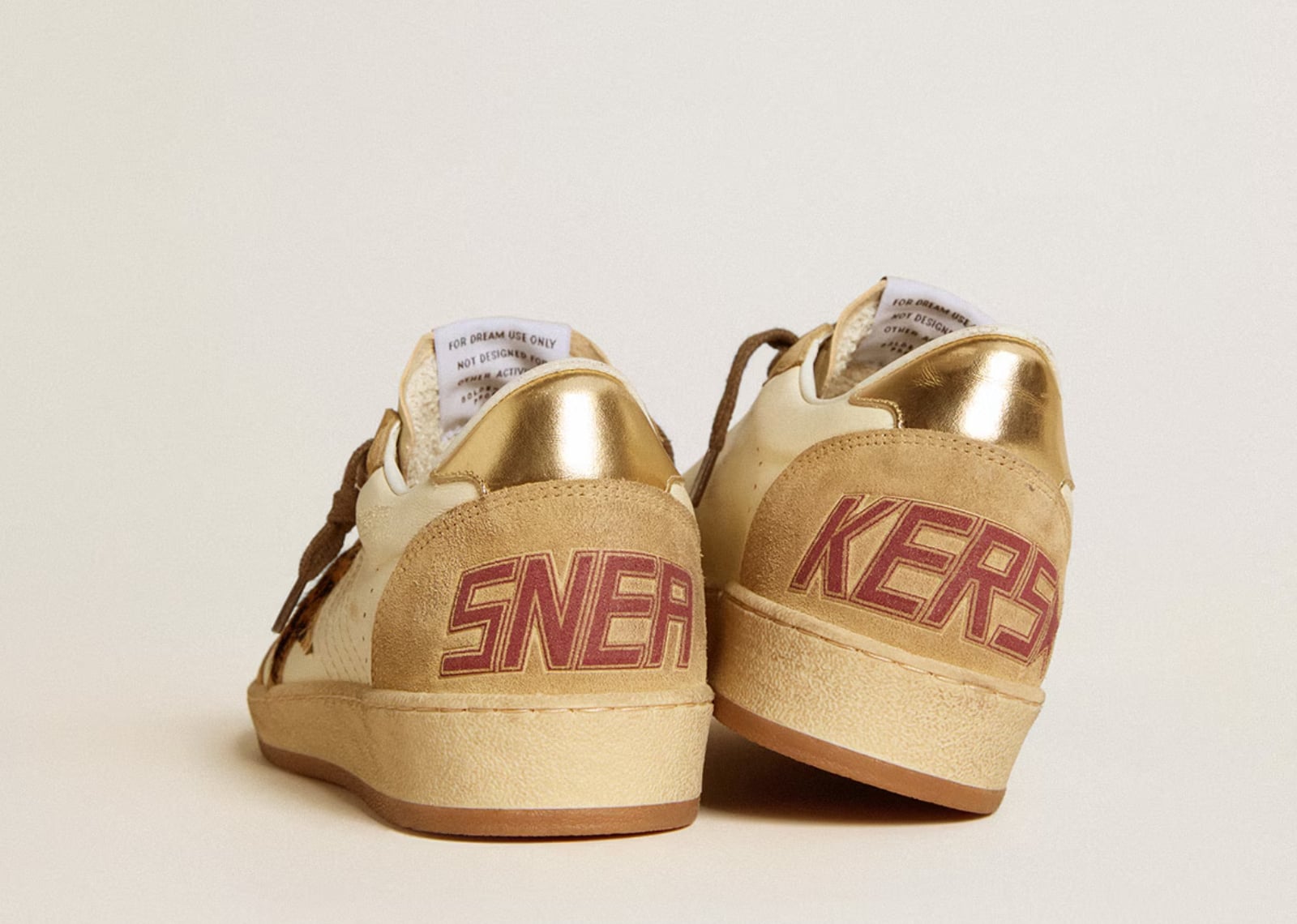 Golden Goose Ball-Star White Nappa Sand Suede (W)