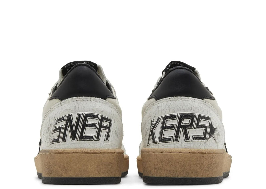 Golden Goose Ball-Star White Nappa with Black Star (W)