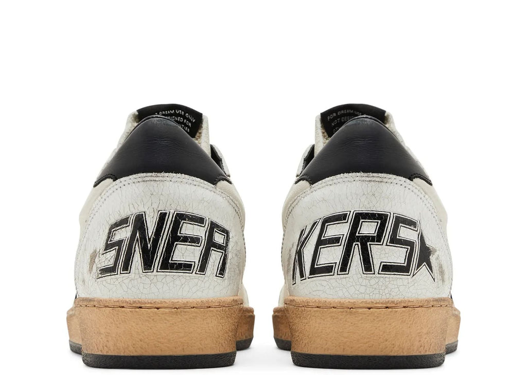 Golden Goose Ball-Star White Nappa with Black Star