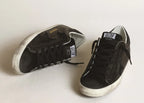 Golden Goose Super-Star Black Nappa Black Star Black Glitter Heel (W)