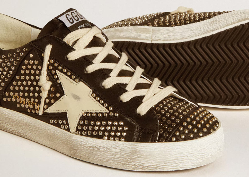Golden Goose Super-Star Black Nappa Silver (W)