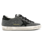 Golden Goose Super-Star Black Swarovski Crystal Black Suede Star Heel (W)