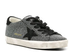 Golden Goose Super-Star Black Swarovski Crystal Black Suede Star Heel (W)