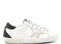 Golden Goose Super-Star Gold Star Black Glitter Heel (W)