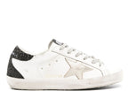 Golden Goose Super-Star Gold Star Black Glitter Heel (W)