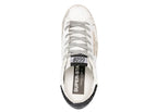 Golden Goose Super-Star Gold Star Black Glitter Heel (W)