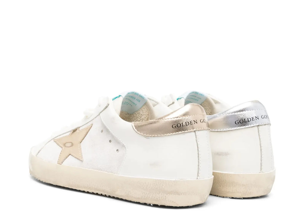 Golden Goose Super-Star Off White Silver Gold Star Heel (W)
