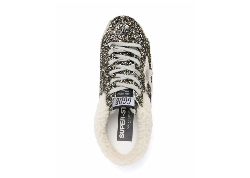 Golden Goose Super-Star Sabot Glitter Shearling (W)