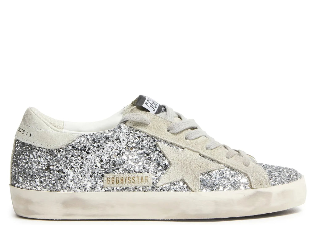 Golden Goose Super-Star Silver Glitter Ice Gray (W)