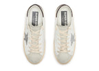 Golden Goose Super-Star Silver Star Brown Glitter Heel (W)