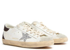 Golden Goose Super-Star Silver Star Brown Glitter Heel (W)