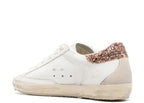 Golden Goose Super-Star Suede Star Peach Pink Glitter Heel Tab (W)