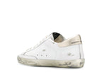 Golden Goose Super-Star White Gold Sparkle
