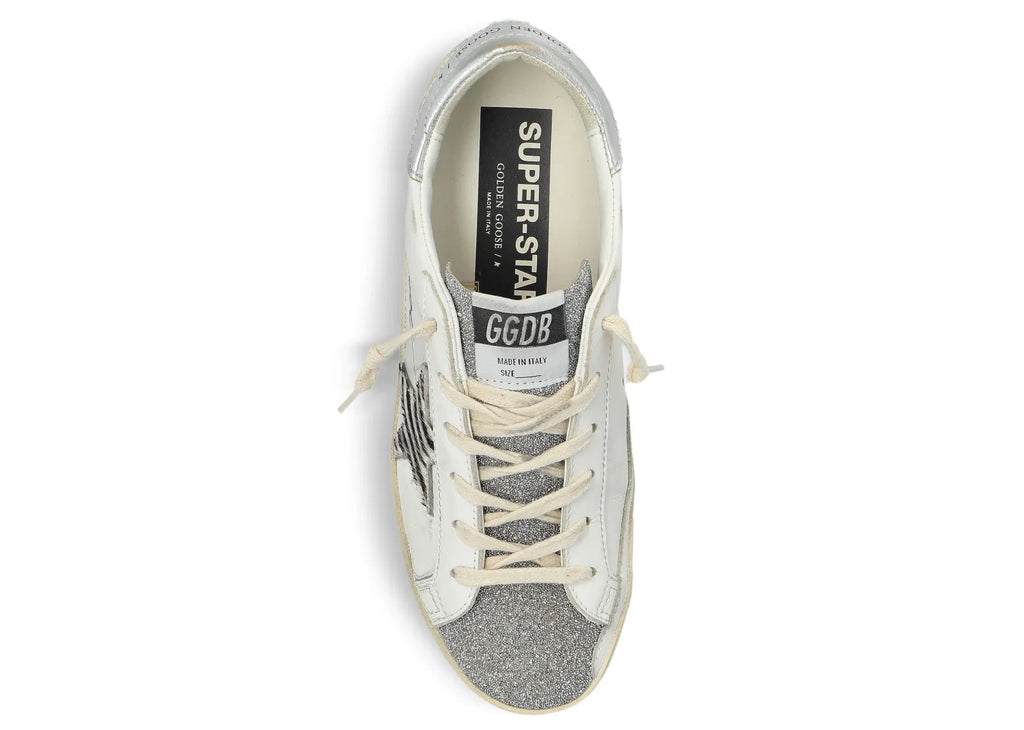 Golden Goose Super-Star White Leather Glitter LTD Edition (W)