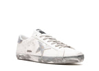 Golden Goose Super-Star White Silver Glitter
