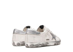 Golden Goose Super-Star White Silver Glitter