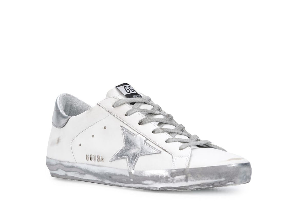 Golden Goose Super-Star White Silver Sparkle (W)