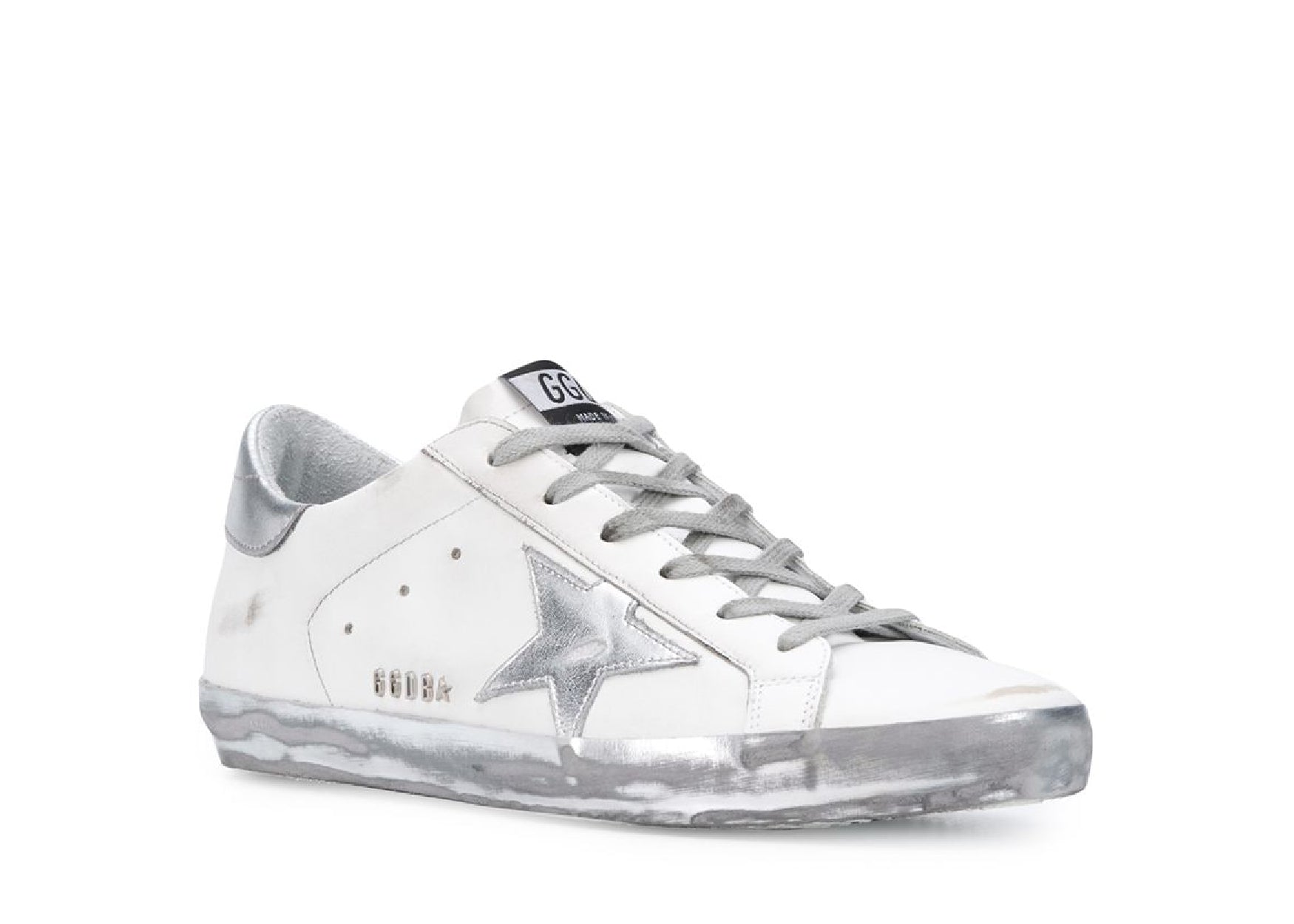 Golden Goose Super-Star White Silver Sparkle (W)