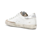 Golden Goose Super-Star White Zebra Pony Star Silver Heel (W)