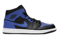Nike Air Jordan 1 Mid Hyper Royal Tumbled Leather