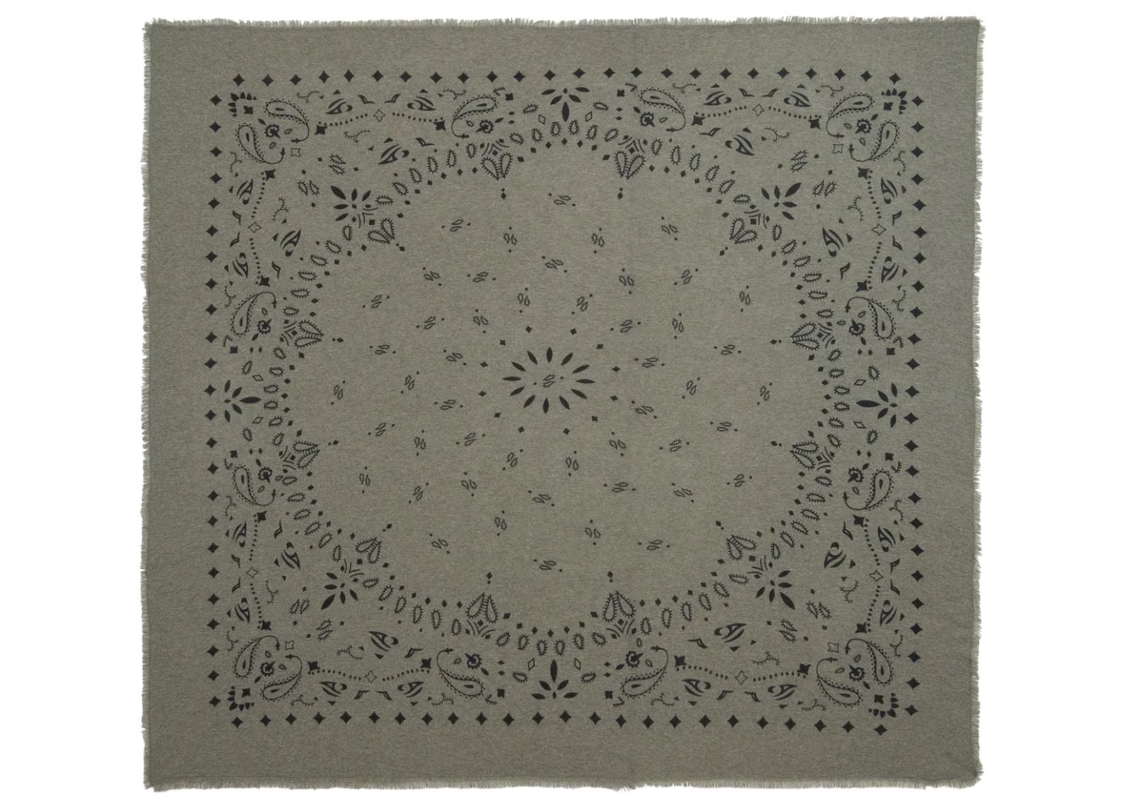 Kujten Extra Large Cashmere Bandana Chiko Marl Khaki