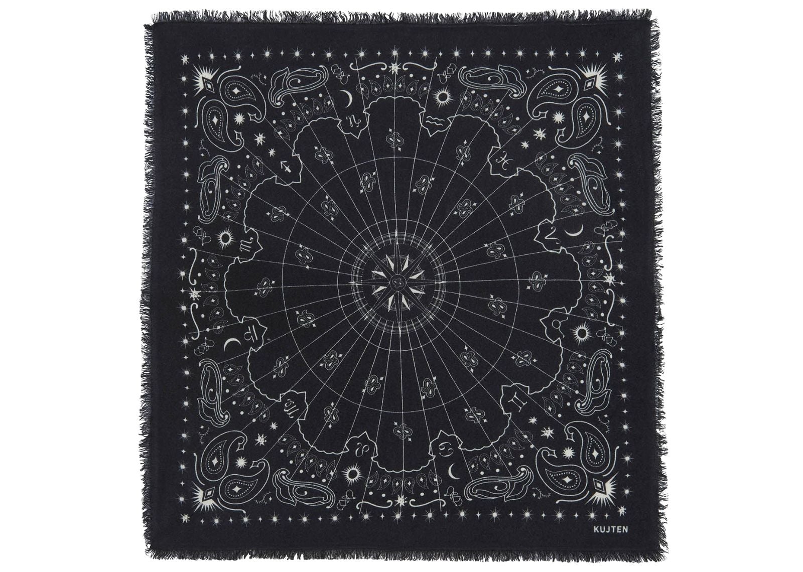 Kujten Large Bandana Hachiko Astro Black