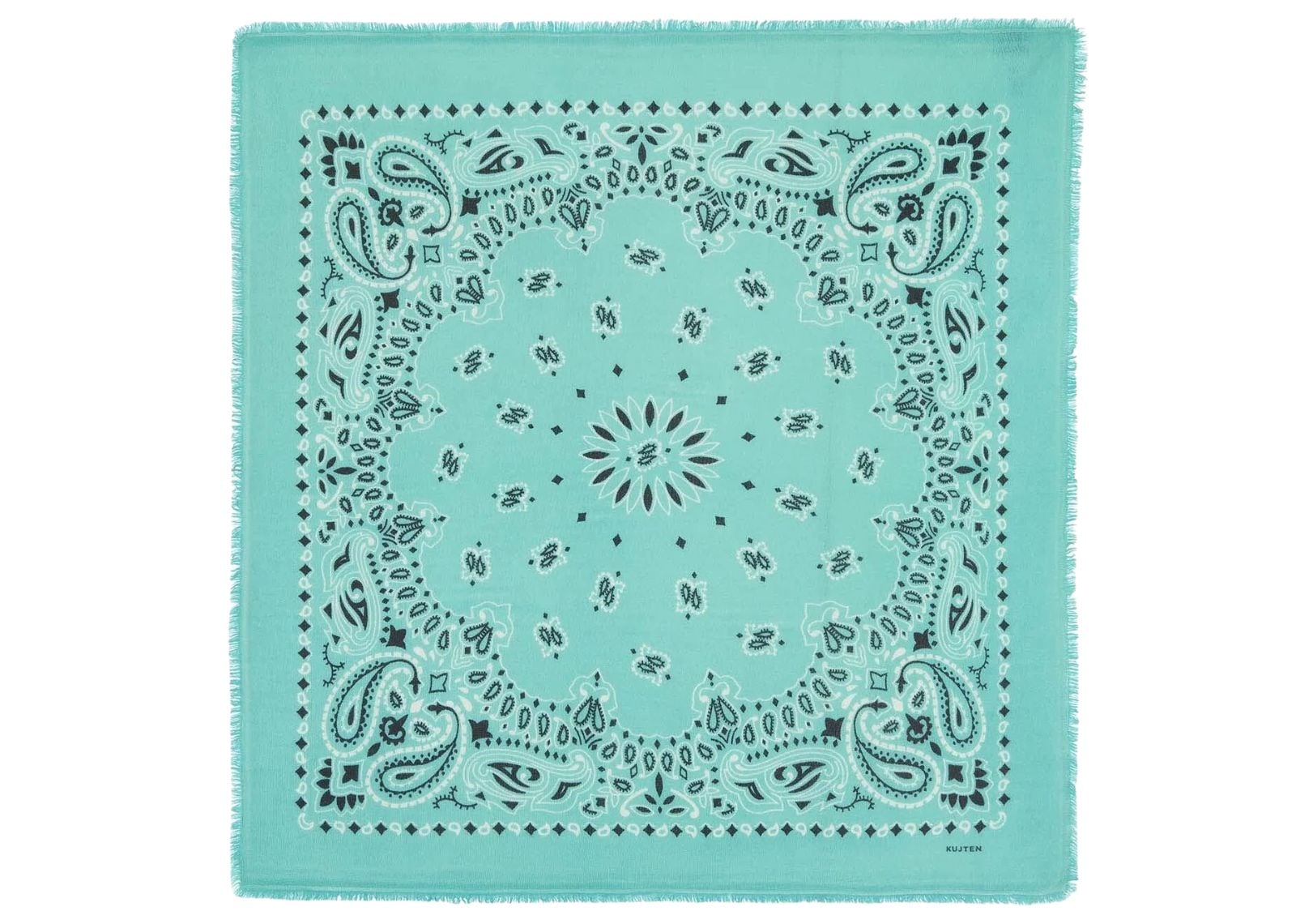 Kujten Large Cashmere Bandana Hachiko Bico Marshmallow Green