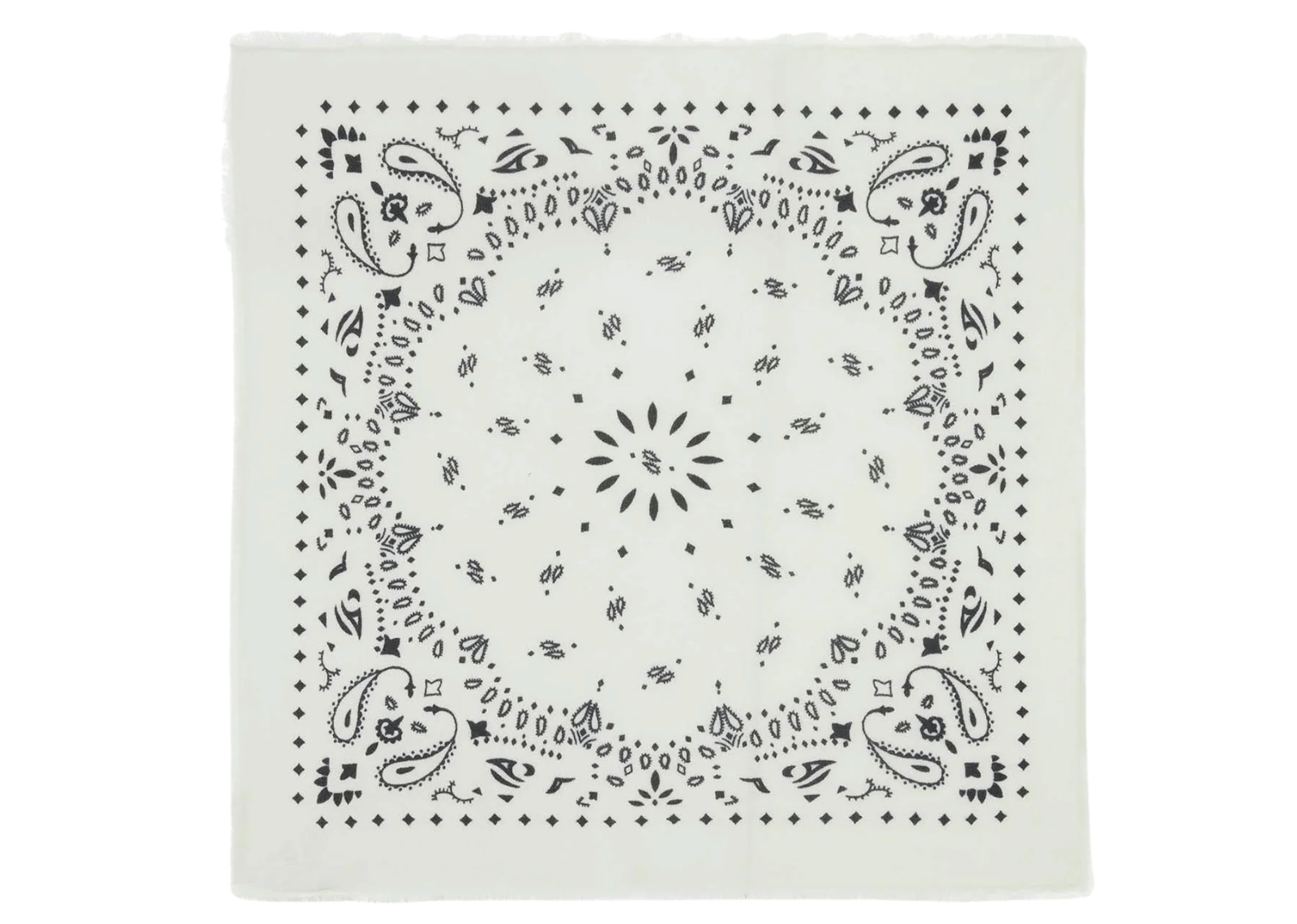 Kujten Large Cashmere Bandana Hachiko White