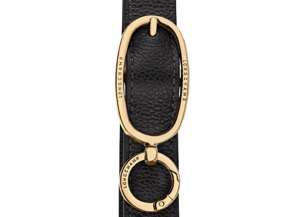 Longchamp Le Foulonné Lare Hobo Bag Black