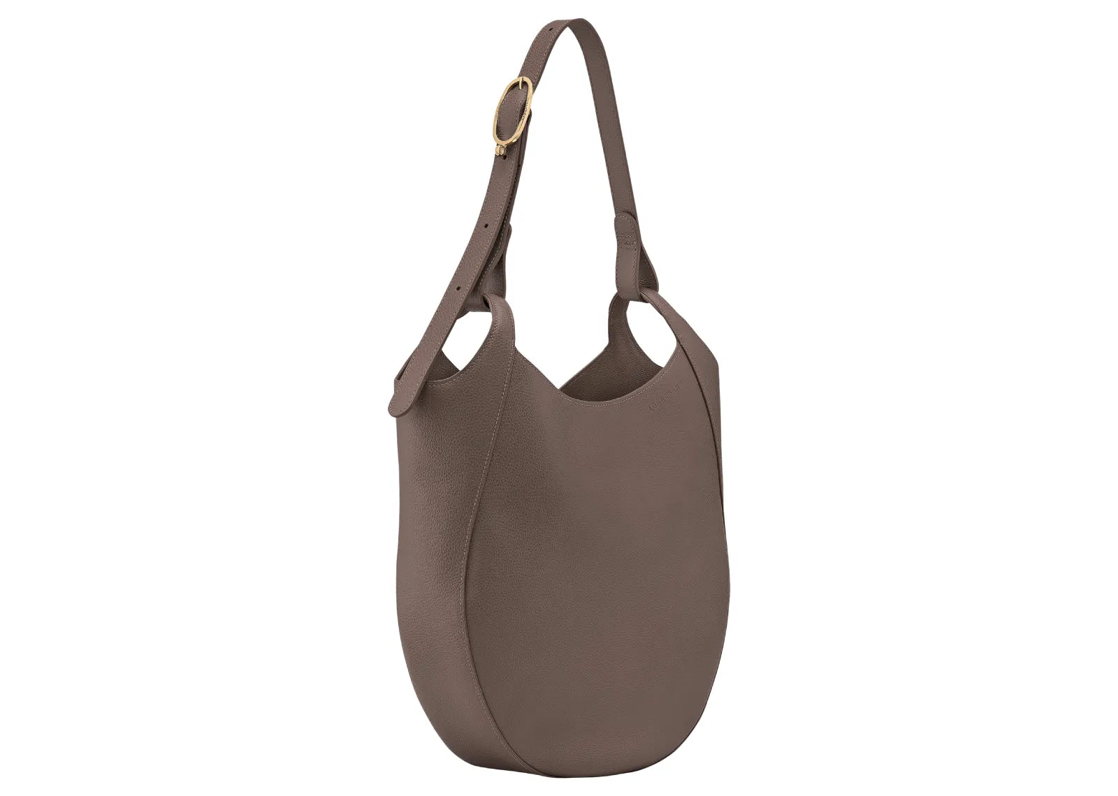 Longchamp Le Foulonné Lare Hobo Bag Taupe