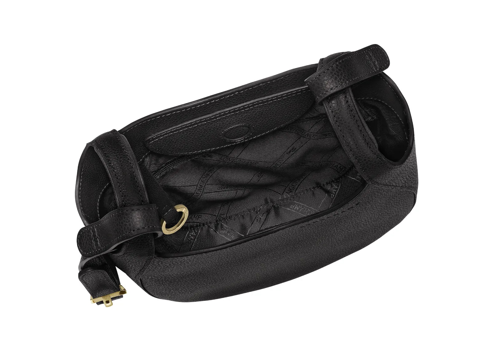 Longchamp Le Foulonné Small Crossbody Bag Black