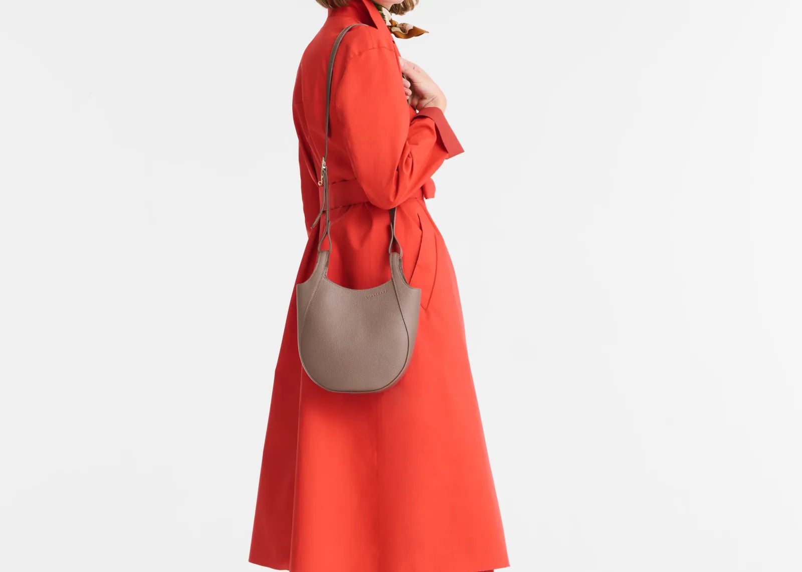 Longchamp Le Foulonné Small Crossbody Bag Taupe