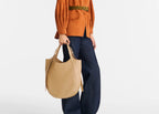 Longchamp Le Foulonné XL Tote Bag Biscuit
