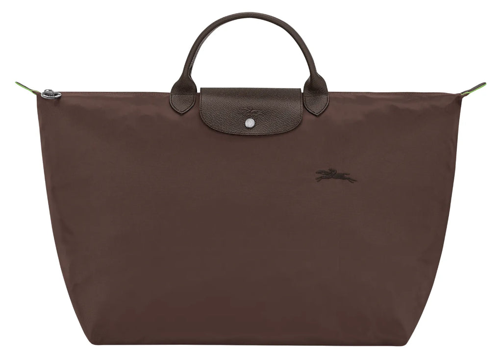 Longchamp Le Pliage Green L Travel Bag Mocha