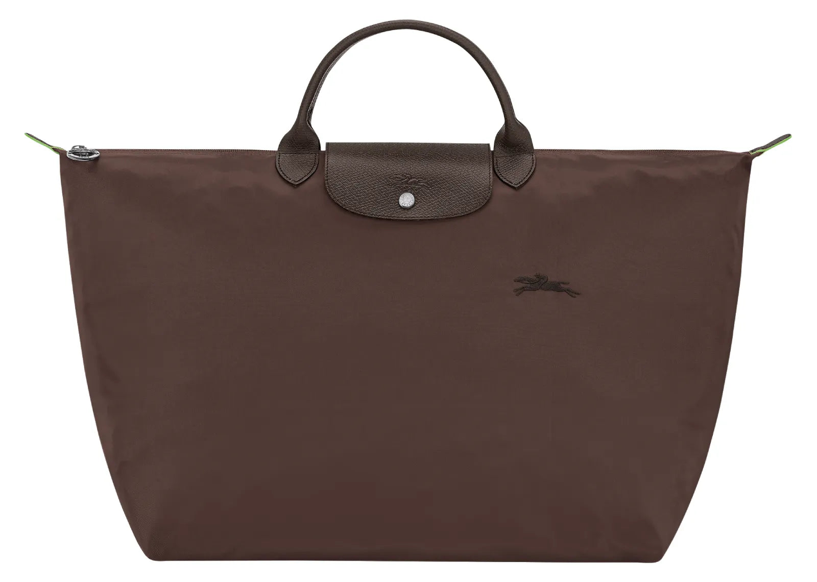 Longchamp Le Pliage Green L Travel Bag Mocha
