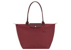 Longchamp Le Pliage Green Large Tote Bag Pomegranate