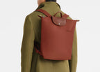Longchamp Le Pliage Green M Backpack Chestnut