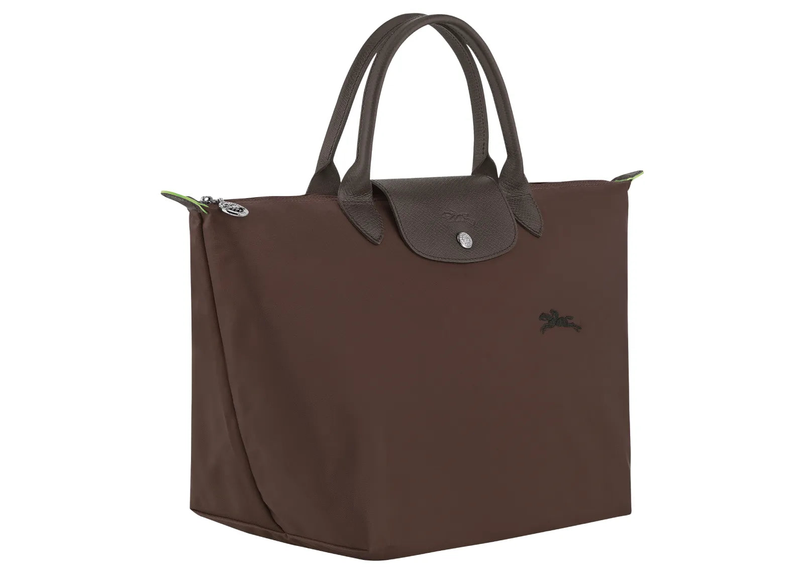 Longchamp Le Pliage Green Medium Handbag Mocha