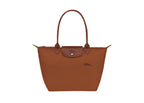 Longchamp Le Pliage Green Medium Tote Bag Cognac