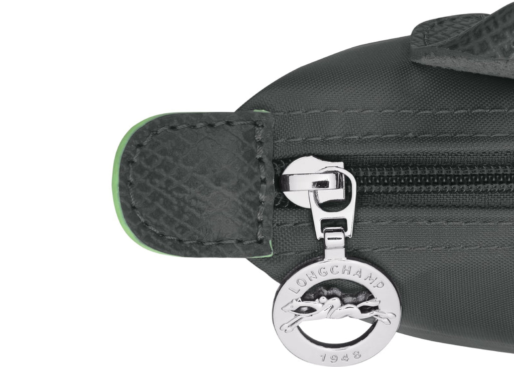 Longchamp Le Pliage Green Pouch With Handle Graphite