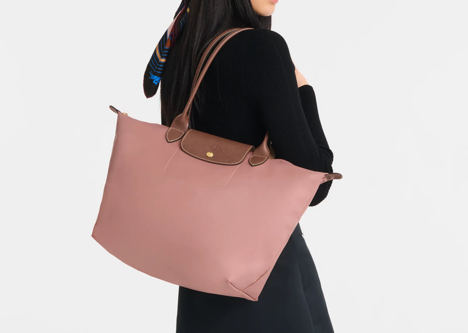 Longchamp Le Pliage Original Large Tote Bag Pink Tea