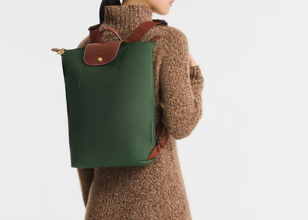 Longchamp Le Pliage Original M Backpack British Green