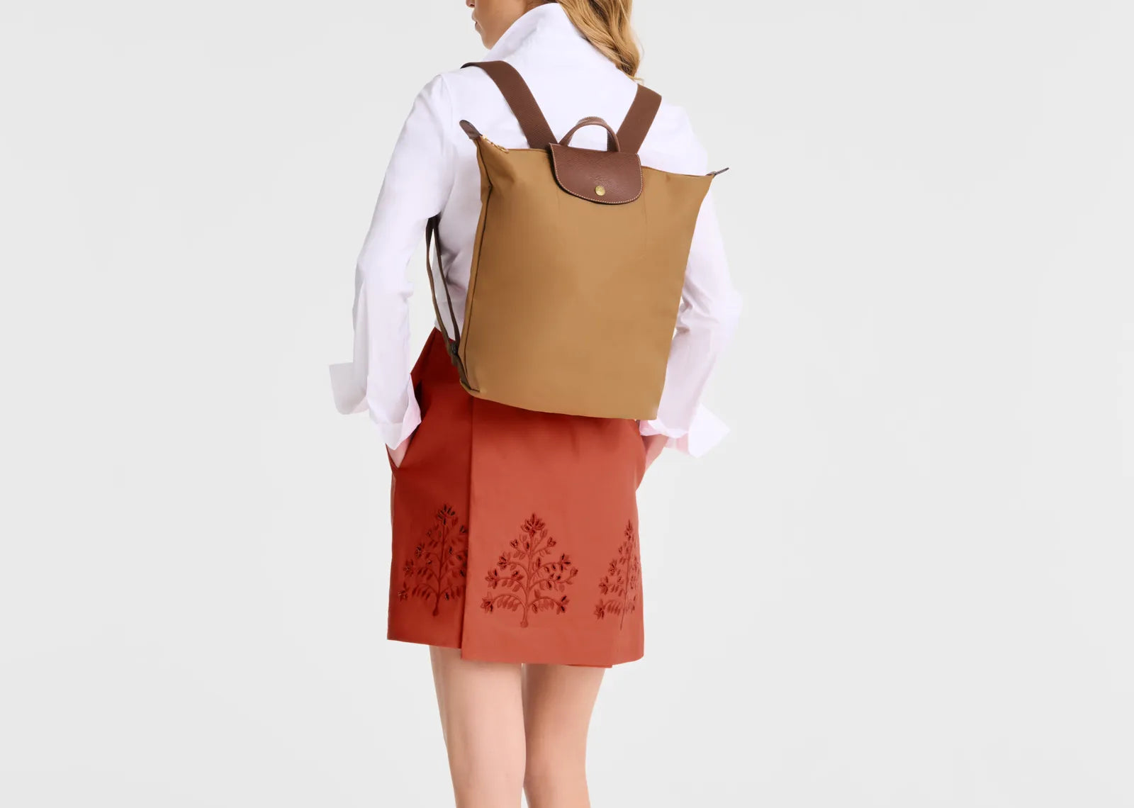 Longchamp Le Pliage Original M Backpack Fawn